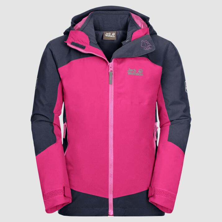 Jack Wolfskin Kids Ropi 3in1 Jacket Pink 281579VHU